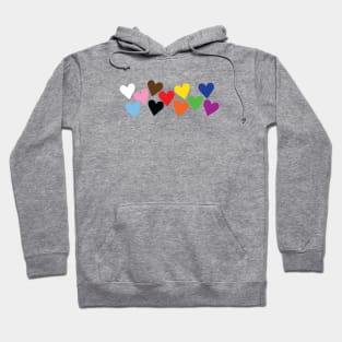 Progress Pride Hearts of Love Hoodie